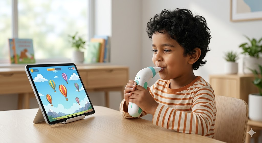 SenseBreath hot air balloon game