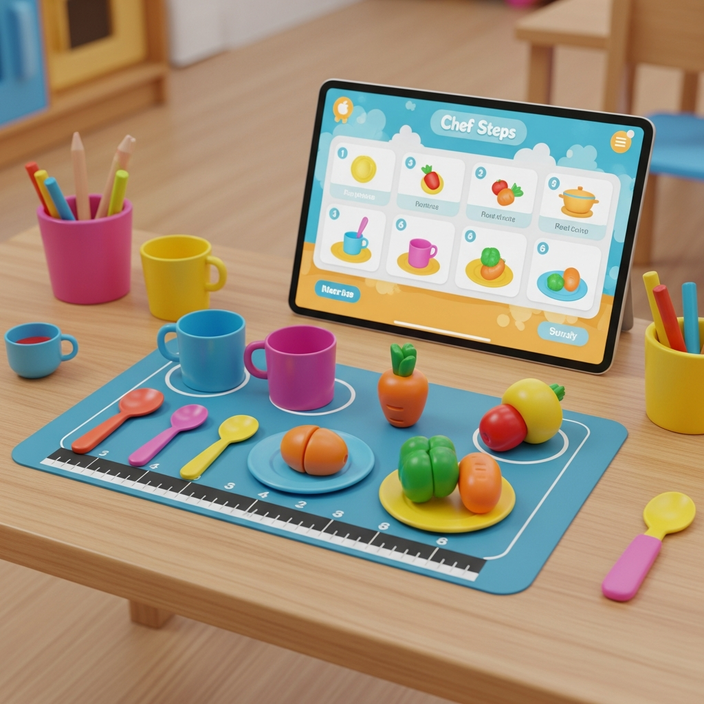 Pretend Play with Kitchen Set